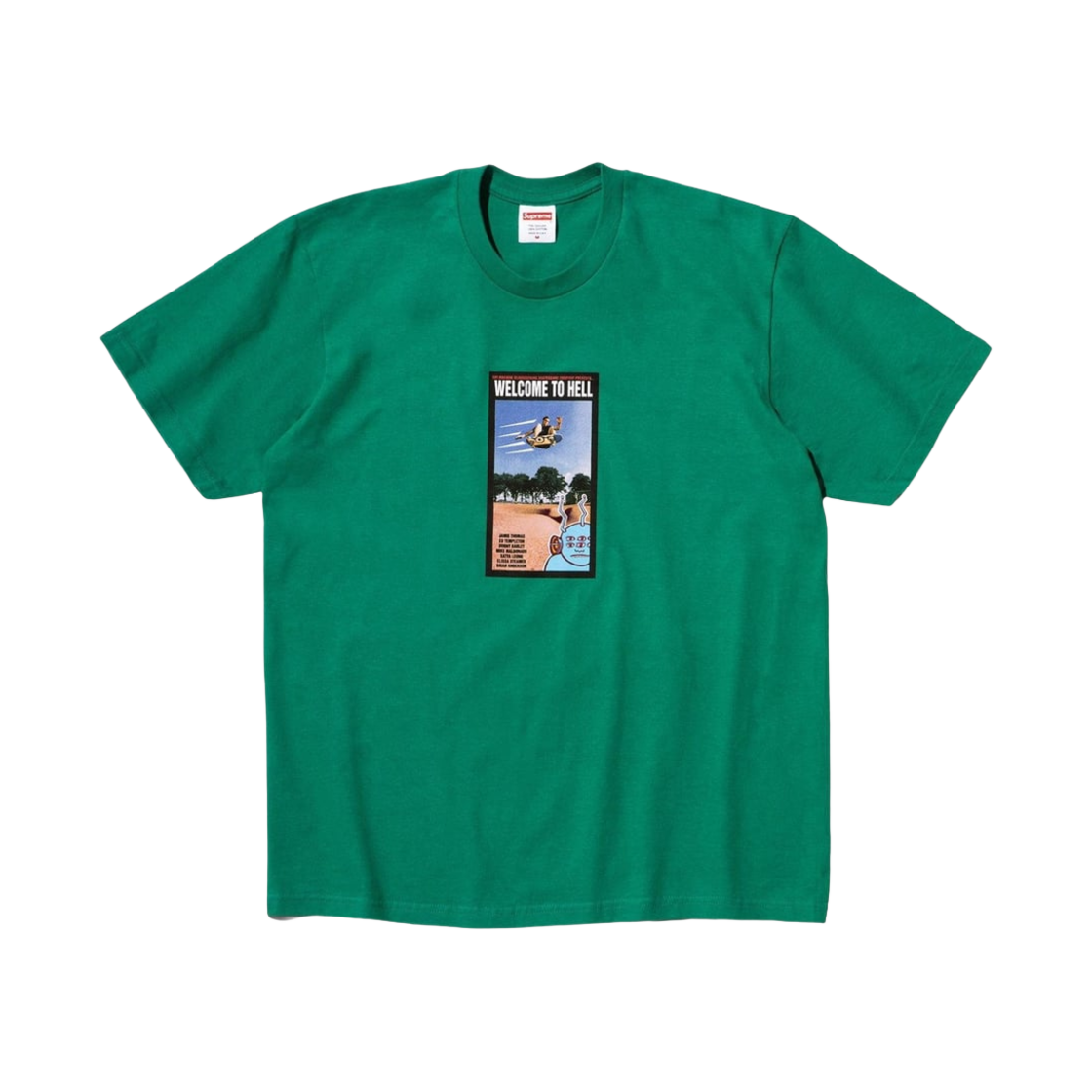 슈프림 x 토이 머신 웰컴 투 헬 티셔츠 라이트 파인 - 24SS(Supreme x Toy Machine Welcome To Hell T-Shirt LIght Pine - 24SS) - 1