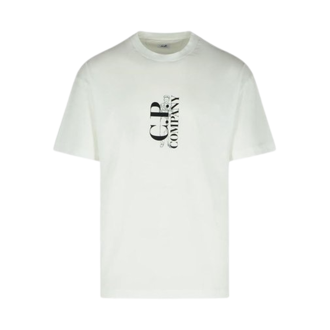 18CMTS177A005100W103 C.P. Company Short Sleeve T-Shirt White - 25SS