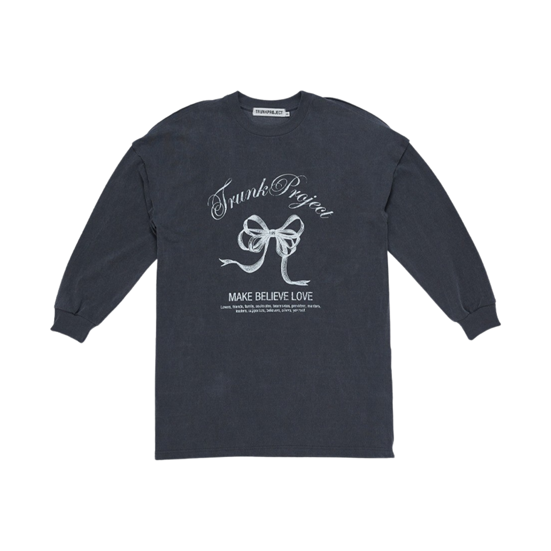 트렁크프로젝트 프린티드 롱 슬리브 그레이