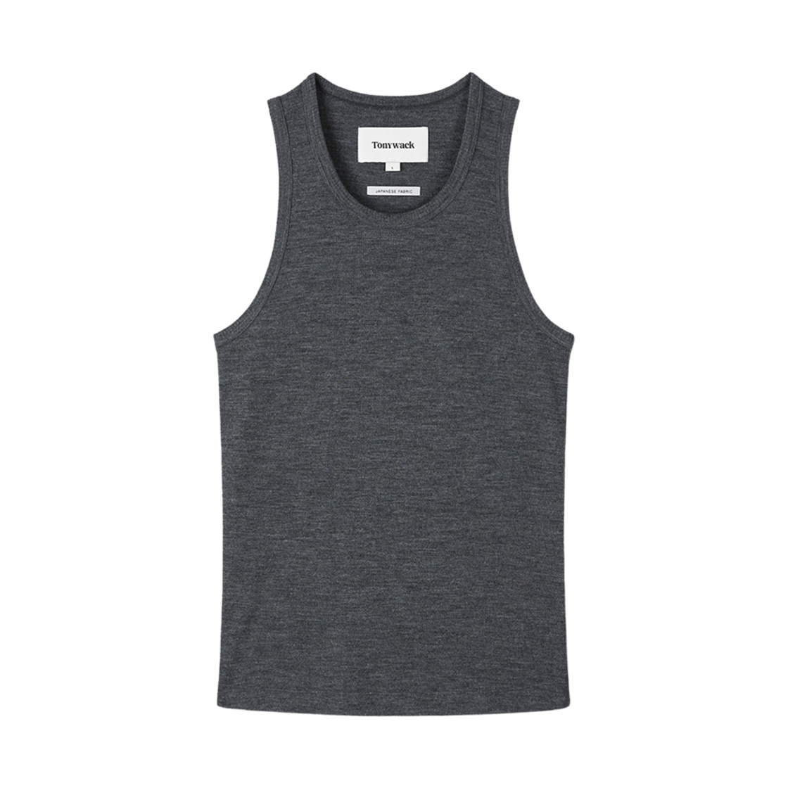 토니웩 슈퍼 파인 울 립드 슬리브리스 차콜(Tonywack Super Fine Wool Ribbed Sleeveless Charcoal)