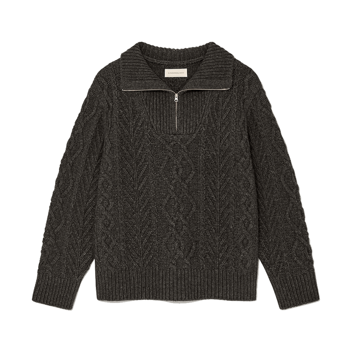 P0000EMC Kindersalmon Women Luna Sweater Slate Melange