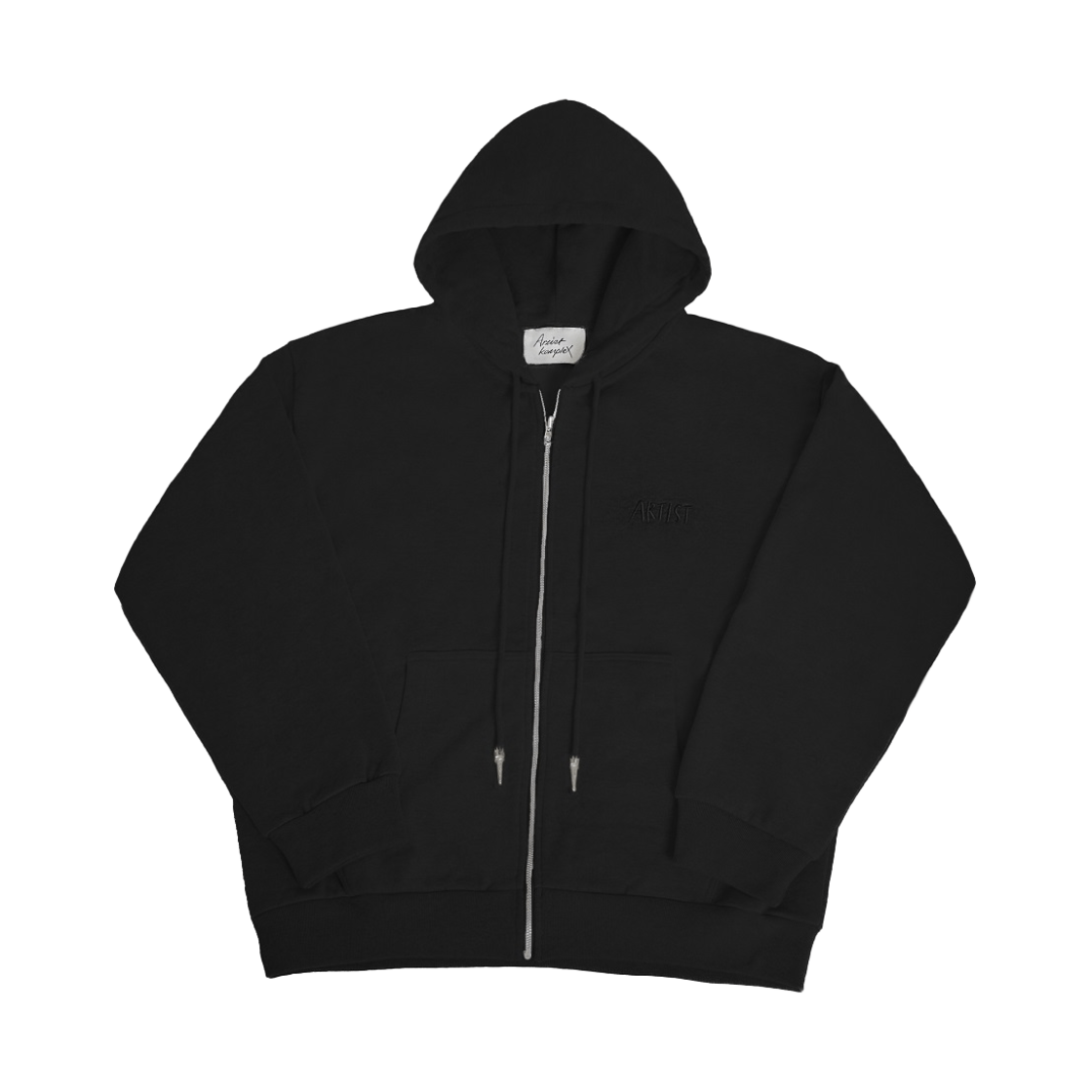 CU24XHD01-BK Artist Komplex Artist Metal Tip Hoodie Black
