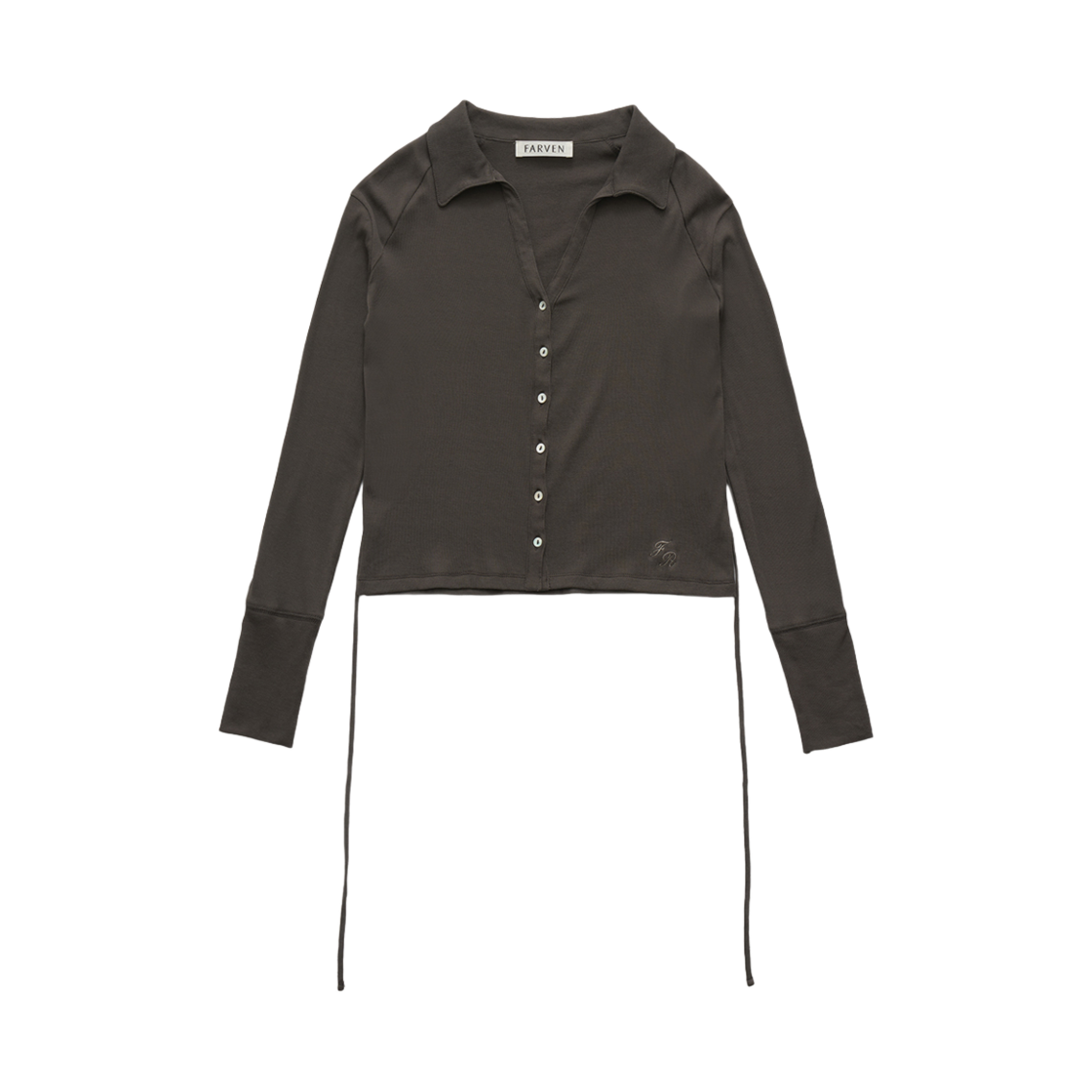 파르벵 켈리 버튼 가디건 차콜