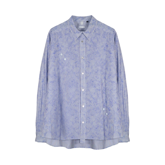 YPA24AWSHBL Youche AR Striped Sun-grib Shirts Skyblue