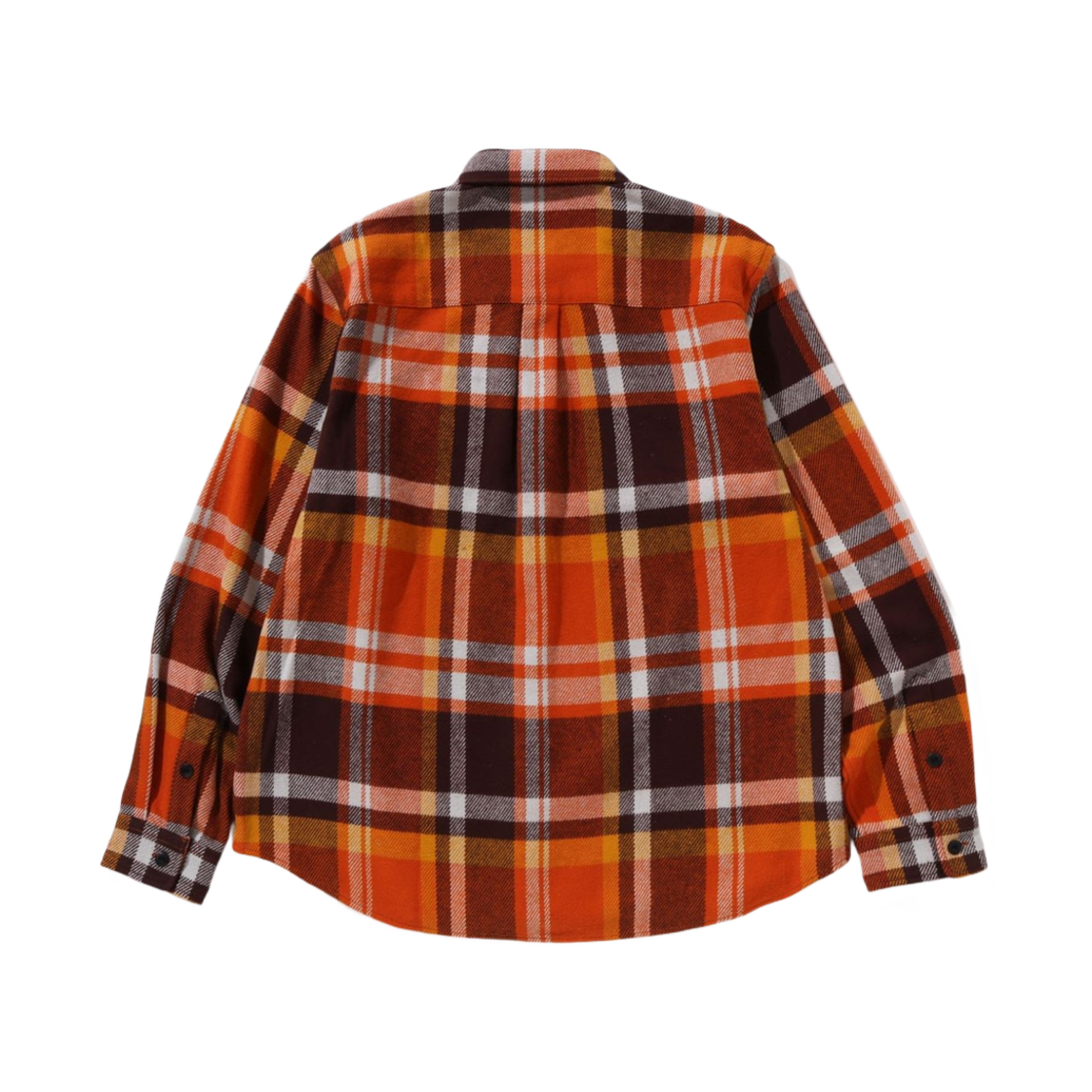 베이프 체크 릴렉스드 핏 셔츠 오렌지(BAPE Check Relaxed Fit Shirt Orange) - 2