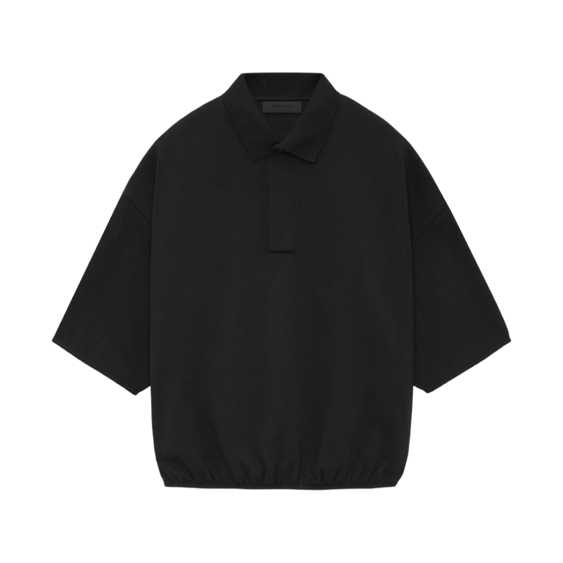 에센셜 3/4 슬리브 폴로 블랙 - 24SS(Essentials 3/4 Sleeve Polo Black - 24SS)