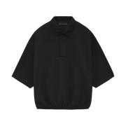 Essentials 3/4 Sleeve Polo Black - 24SS