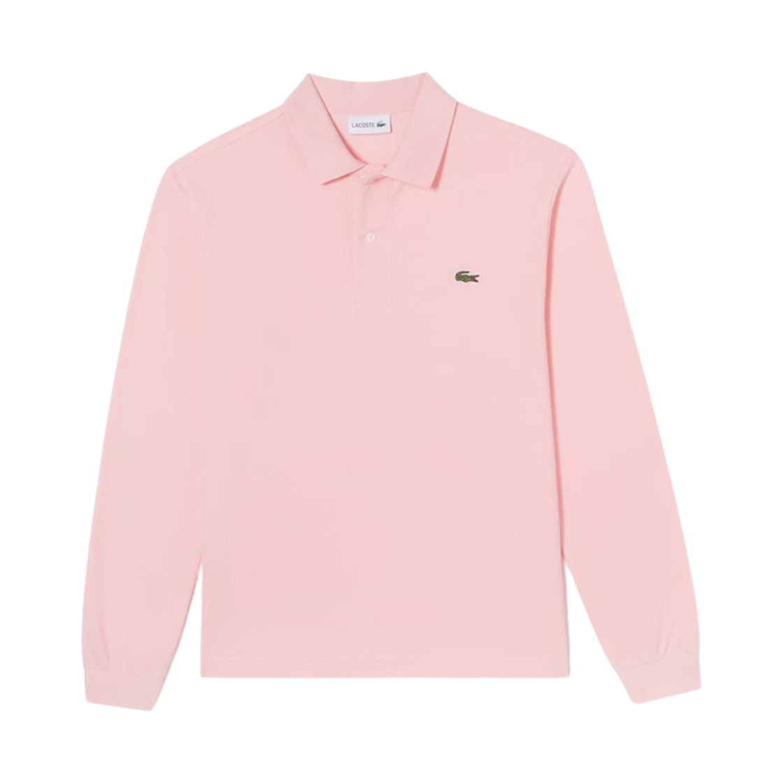 라코스테 프렌치 레귤러 핏 베이직 롱 소매 폴로 핑크(Lacoste French Regular Fit Basic Long Sleeve Polo Pink) - 1
