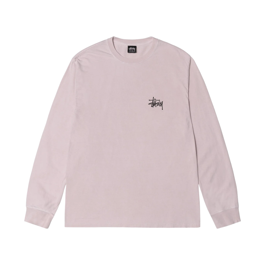 스투시 베이직 스투시 피그먼트 다이드 롱슬리브 티셔츠 블러쉬 2023(Stussy Basic Stussy Pigment Dyed LS T-Shirt Blush 2023) - 2