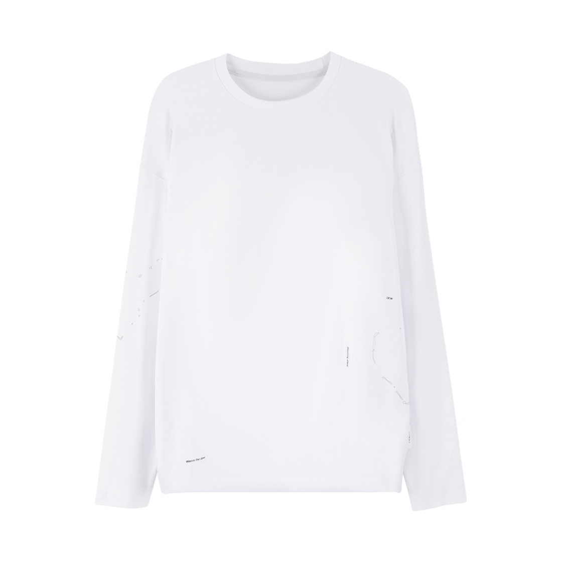 KY24FWSLT04 Kiyoi Geographic Long Sleeve White