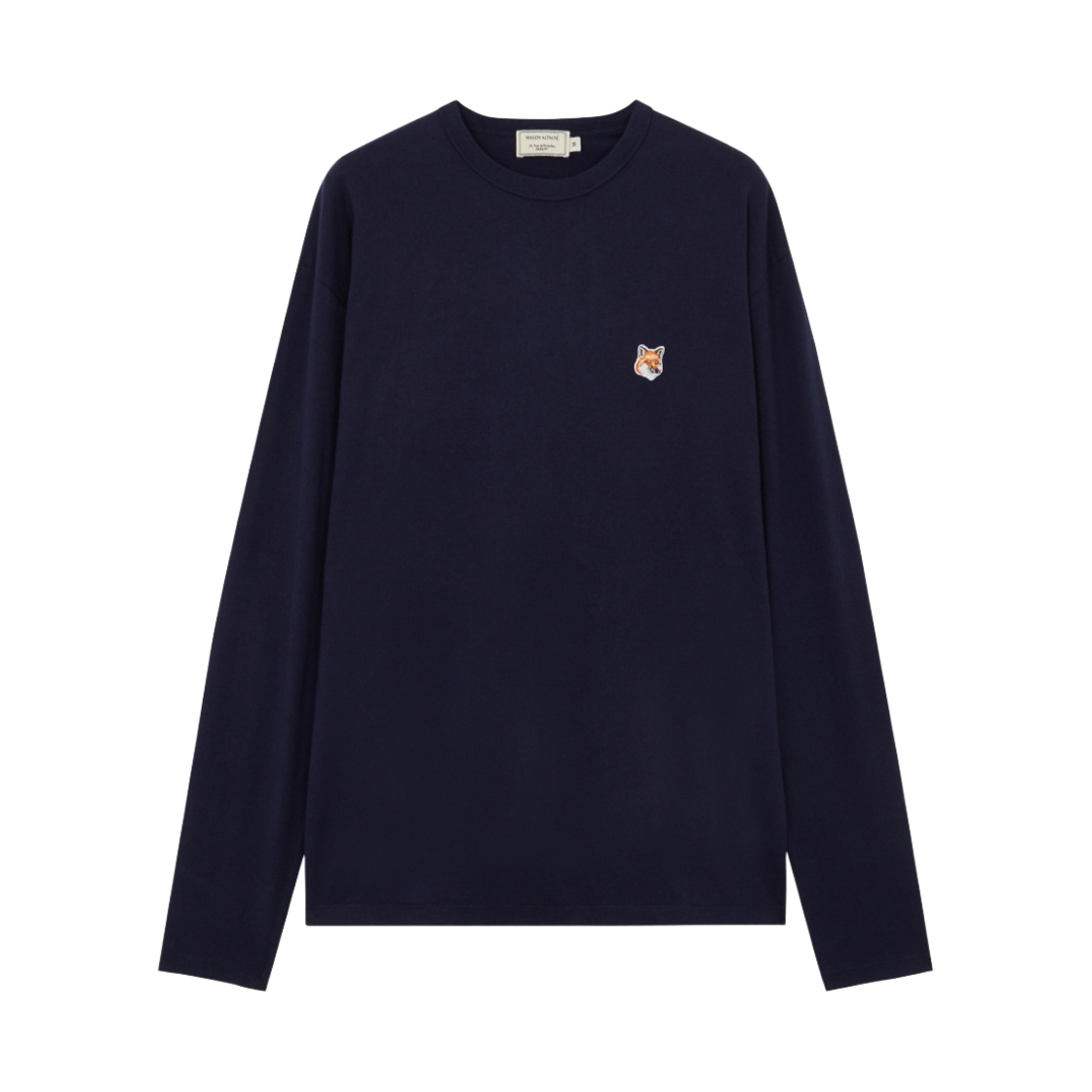 메종 키츠네 폭스 헤드 패치 레귤러 롱슬리브 티셔츠 네이비(Maison Kitsune Fox Head Patch Regular Long Sleeve T-Shirt Navy)