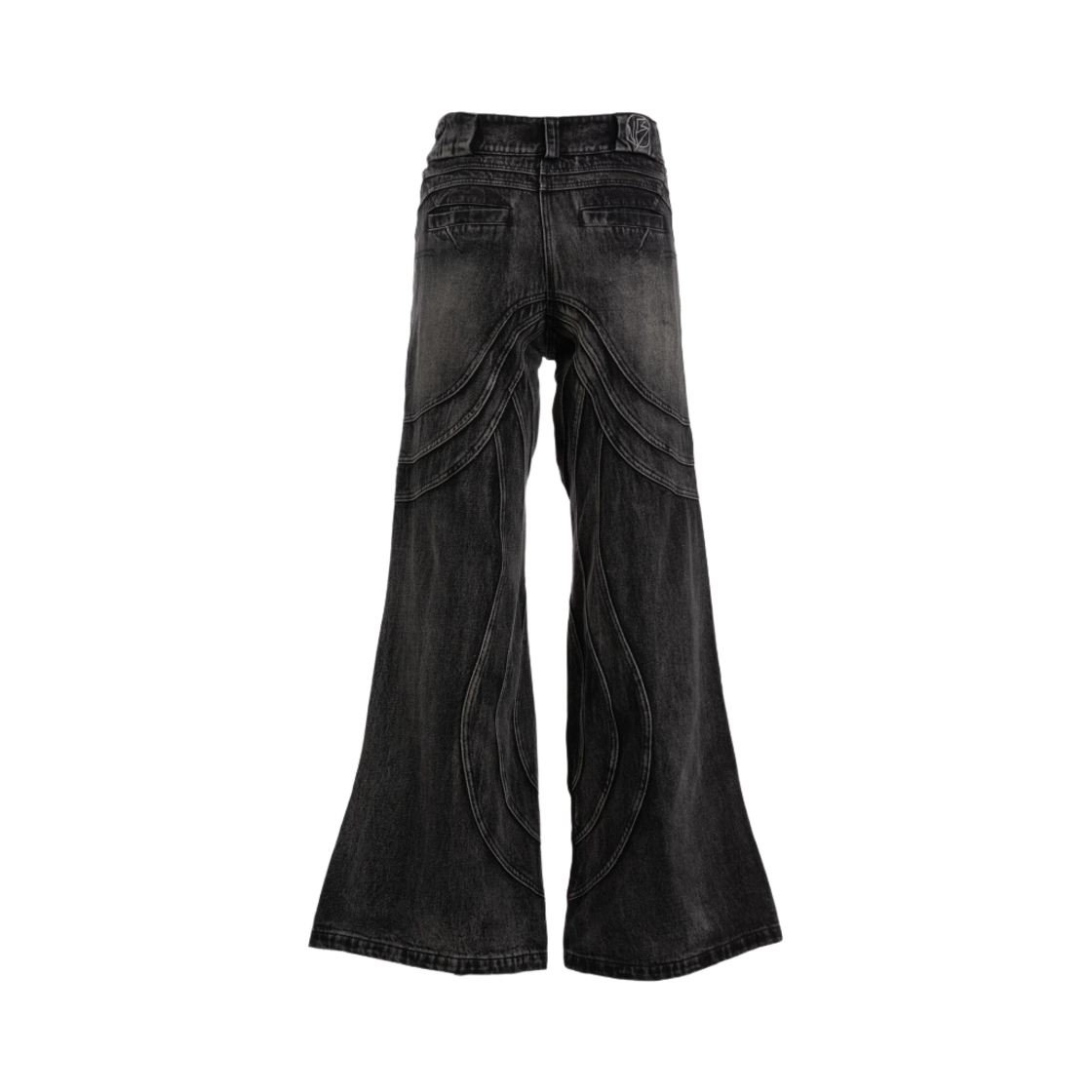 노페이스 스튜디오 헤비 웨이브 데님 유즈드 블랙(No/Faith Studios Heavy Wave Denim Used Black) - 2