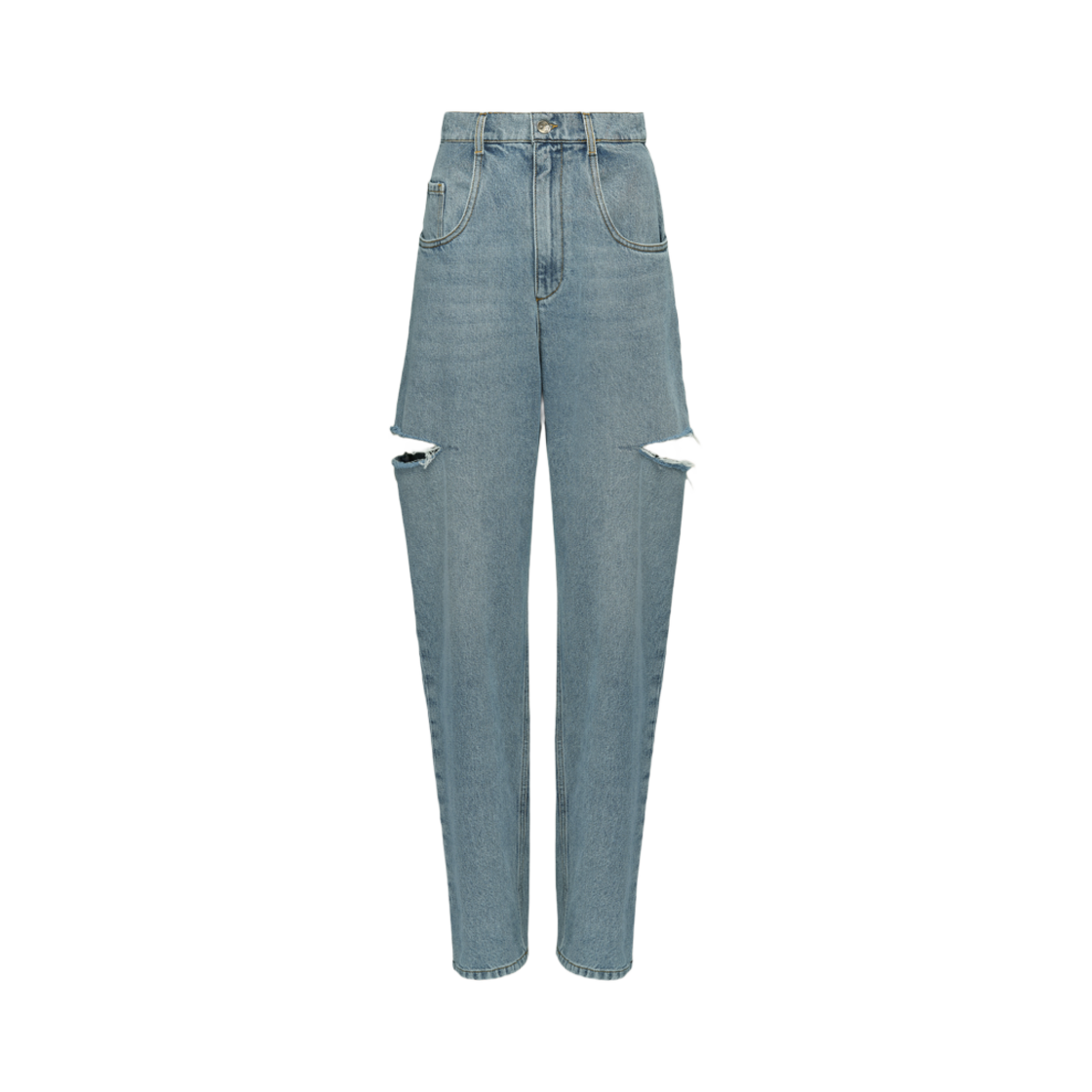 S51LA0051S30513470 (W) Maison Margiela Denim Jeans With Slash Details Blue Jeans