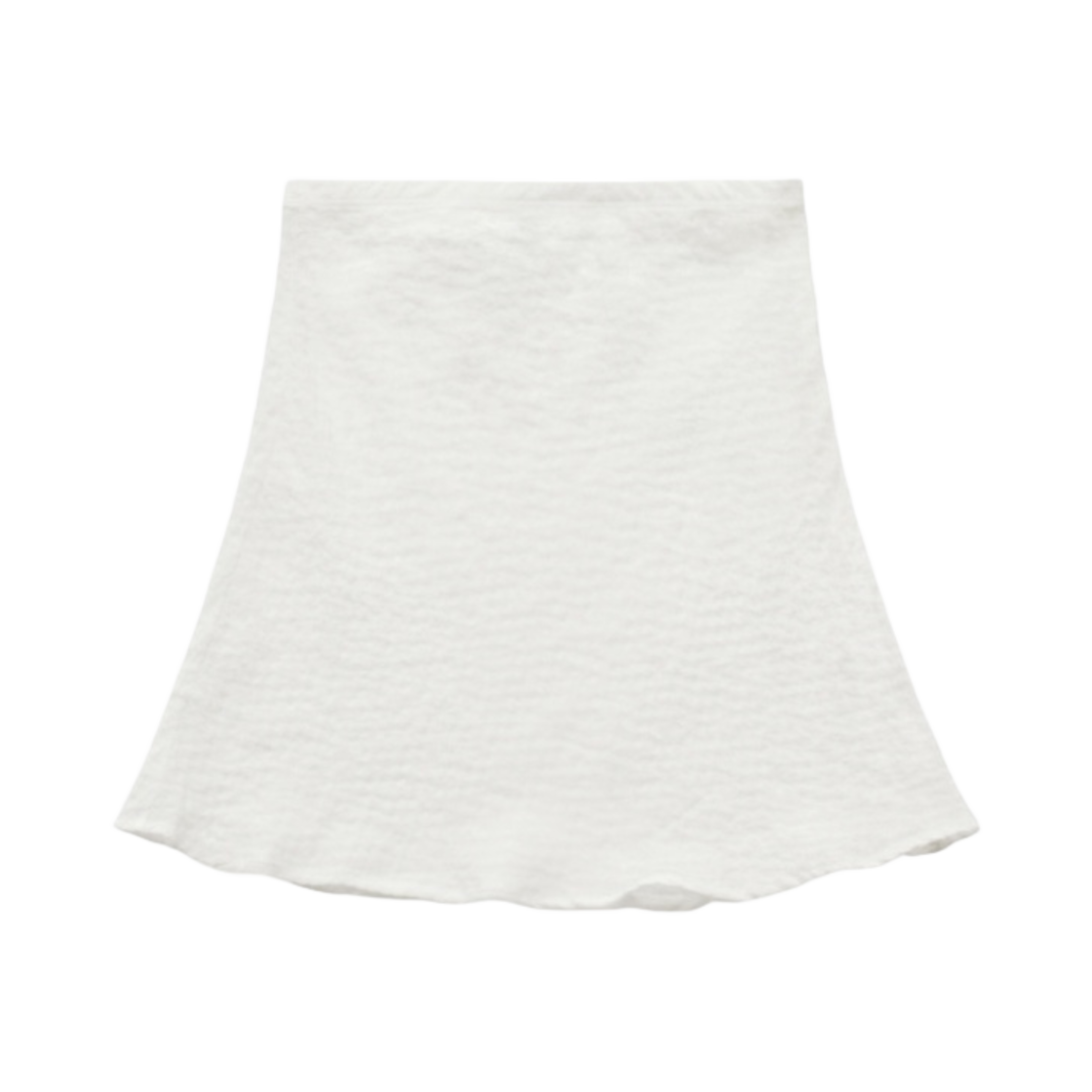 - (W) Carol Shoppe Sheer Mini Skirt White