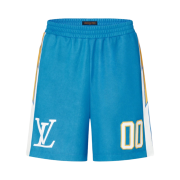 Louis Vuitton Sporty Jersey Short With Patch Bleu