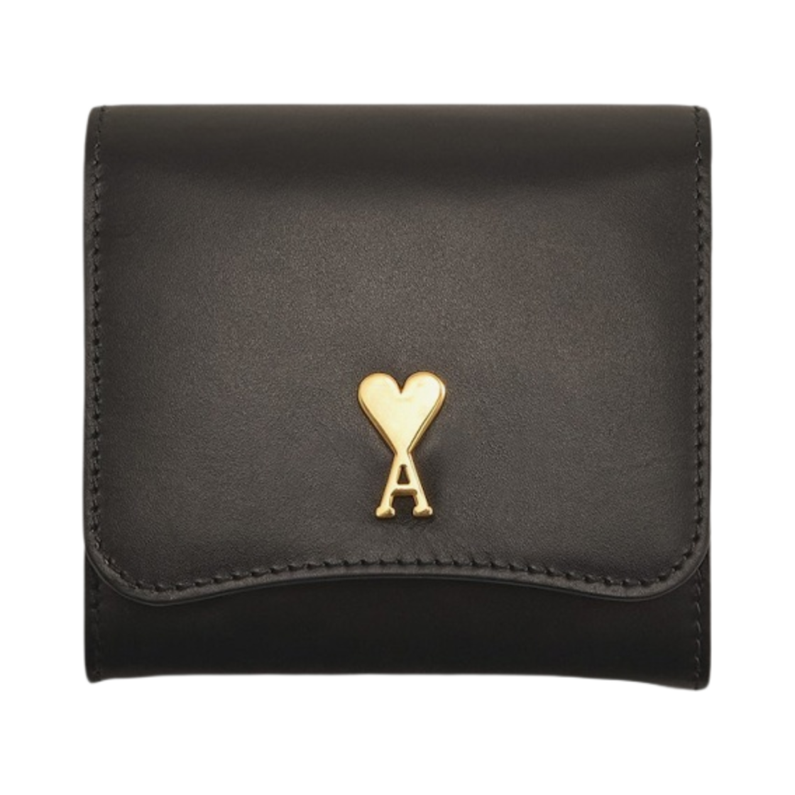 USL203-801-001 AMI Paris Paris Compact Wallet Black