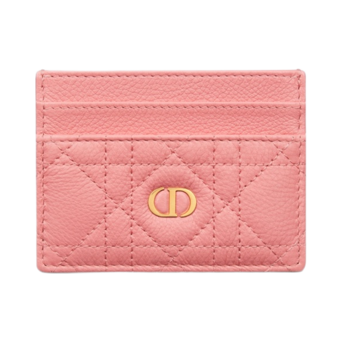 디올 카로 5 슬롯 카드 홀더 라이트 핑크 서플 까나쥬 카프스킨(Dior Caro Five Slot Card Holder Light Pink Supple Cannage Calfskin) - 1