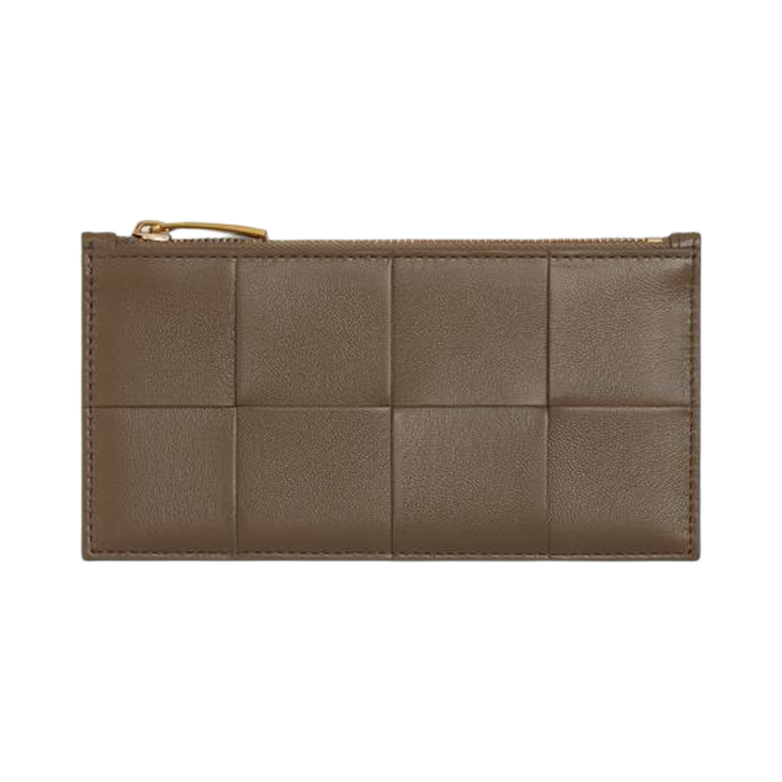 보테가 베네타 카세트 지퍼 지퍼 카드 케이스 토프 그레이(Bottega Veneta Cassette Long Zippered Card Case Taupe Grey) - 1