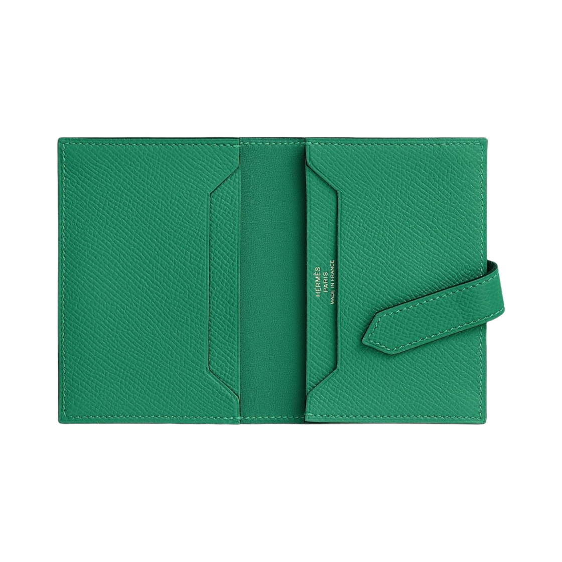 에르메스 베안 카드 홀더 앱송 & 골드 하드웨어 베르 자드(Hermes Bearn Card Holder Epsom & Gold Vert Jade) - 2