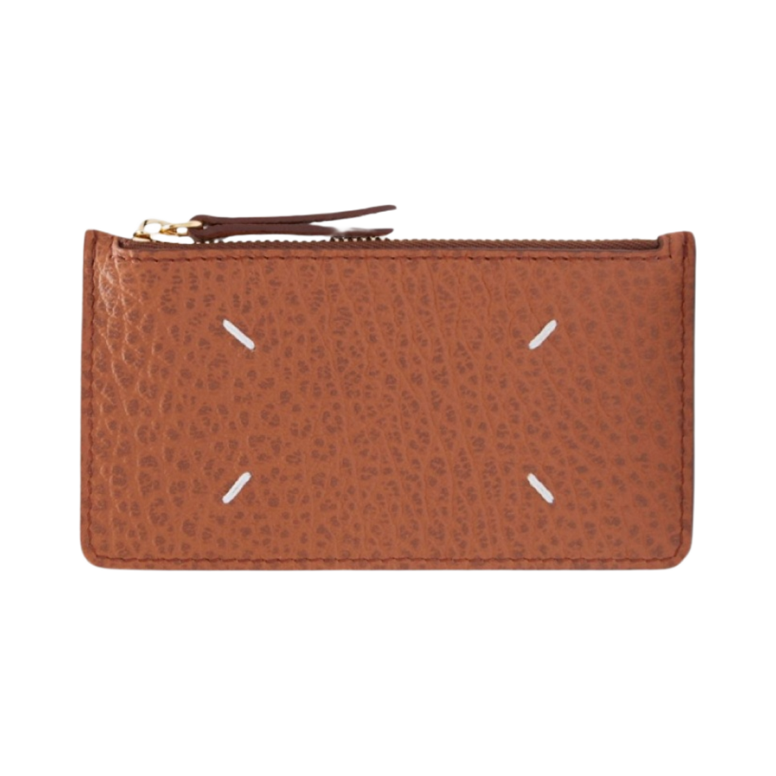 메종 마르지엘라 스티치 레더 지퍼 카드 홀더 브라운(Maison Margiela Stitch Leather Zipped Card Holder Brown) - 1