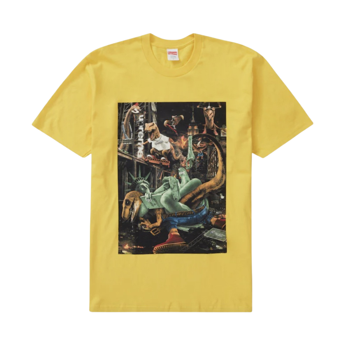 슈프림 티렉스 티셔츠 옐로우 - 23SS(Supreme T-Rex T-Shirt Yellow - 23SS) - 1