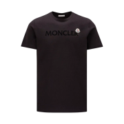 Moncler T-Shirt with Shiny Graphic Black - 23SS