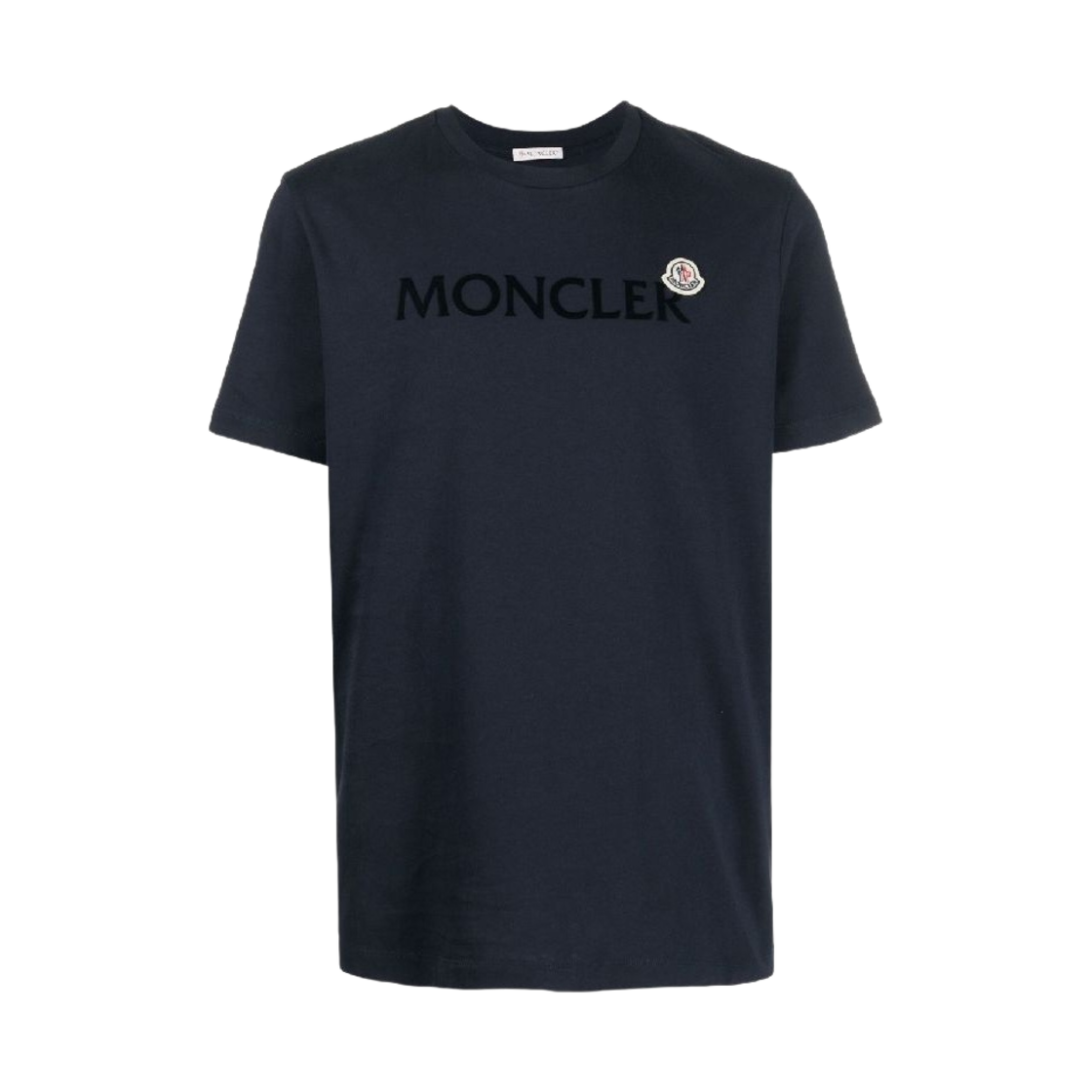 몽클레르 샤이니 그래픽 티셔츠 나이트 블루 - 23SS(Moncler T-Shirt with Shiny Graphic Night Blue - 23SS) - 1