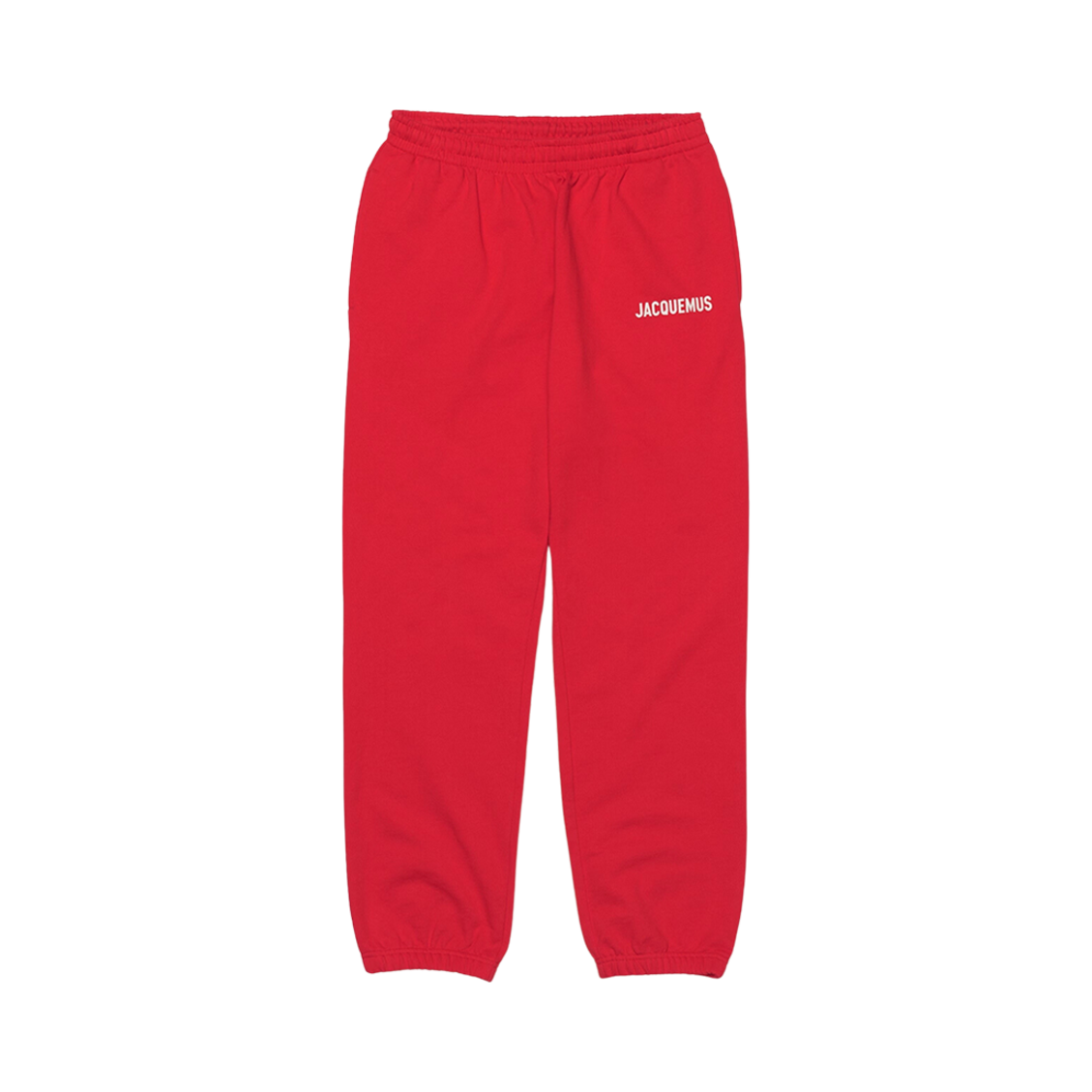 자크뮈스 르 조깅 자크뮈스 로고 프린티드 트랙 팬츠 레드(Jacquemus Le Jogging Jacquemus Logo Printed Track Pants Red) - 1