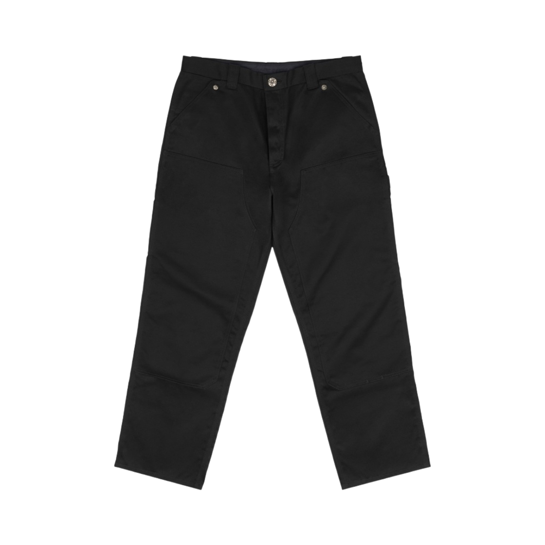 - Chrome Hearts Double Knee Carpenter Trousers Black