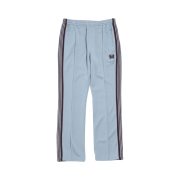 Needles Straight Track Pants Poly Smooth Sax Blue