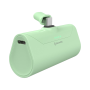 SINJIMORU Docking Mini Power Bank iPhone Galaxy C-Type 8-Pin Charger Mint