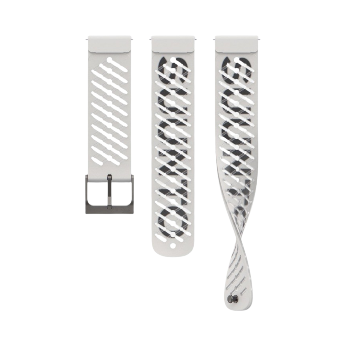 순토 22mm 애슬레틱 5 실리콘 스트랩 S & M 펄 화이트(Suunto 22mm Athletic 5 Silicone Strap S & M Pearl White)