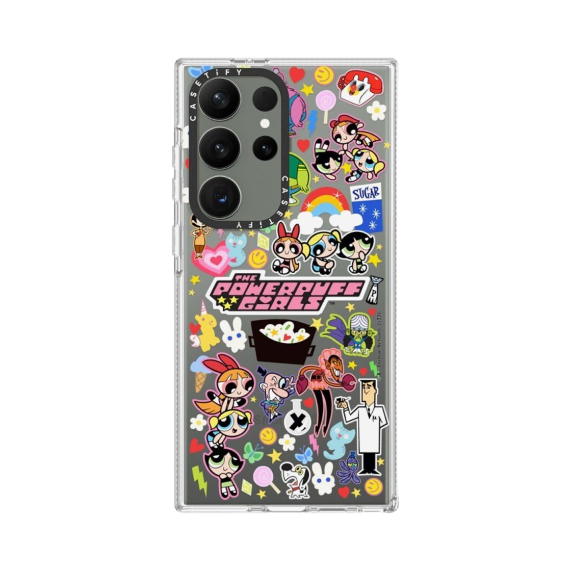 케이스티파이 x 파워퍼프걸 갤럭시 스티커마니아 클리어 케이스 클리어(Casetify x The Powerpuff Girls Galaxy Stickermania Clear Case Clear) - 4