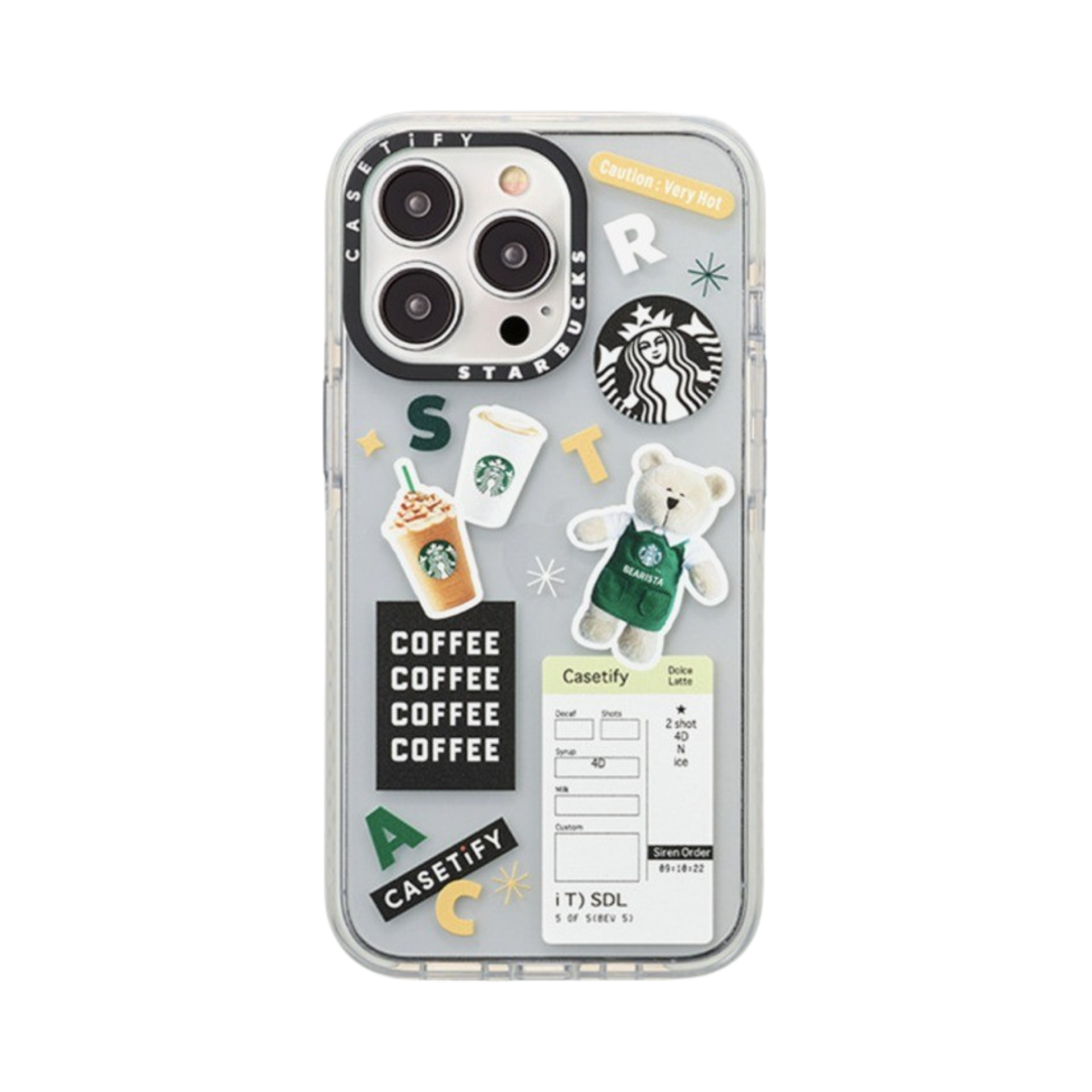 케이스티파이 x 스타벅스 아이콘 임팩트 아이폰 케이스 클리어(Casetify x Starbucks Icon Impact iPhone Case Clear)