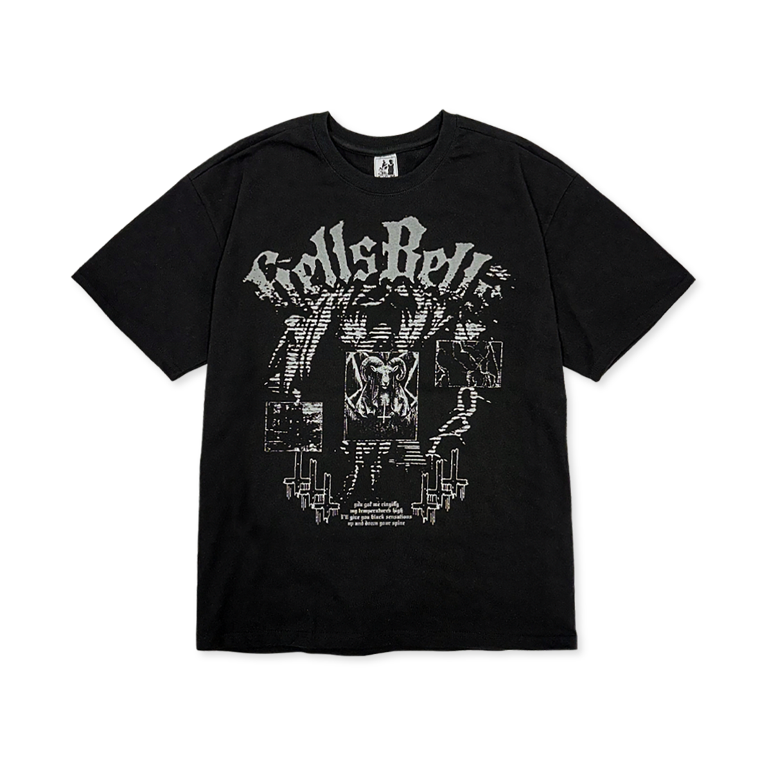 Tshirts032 DEFYCLUBROBBERS Hells Bells T-Shirt Black