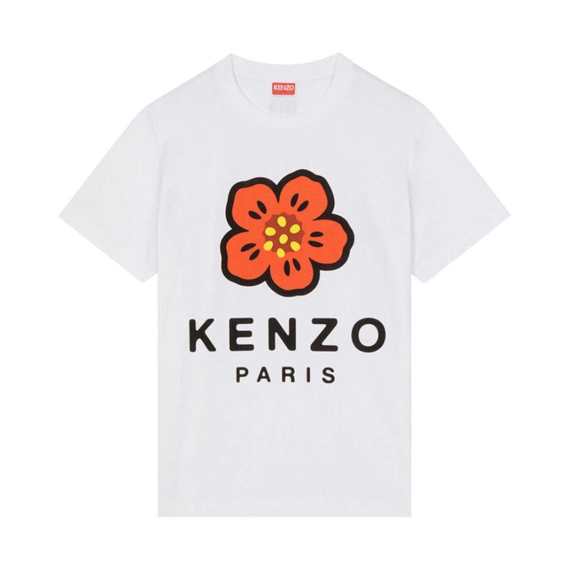 (W) 겐조 보케 플라워 루즈 티셔츠 화이트((W) Kenzo Boke Flower Loose T-Shirt White)
