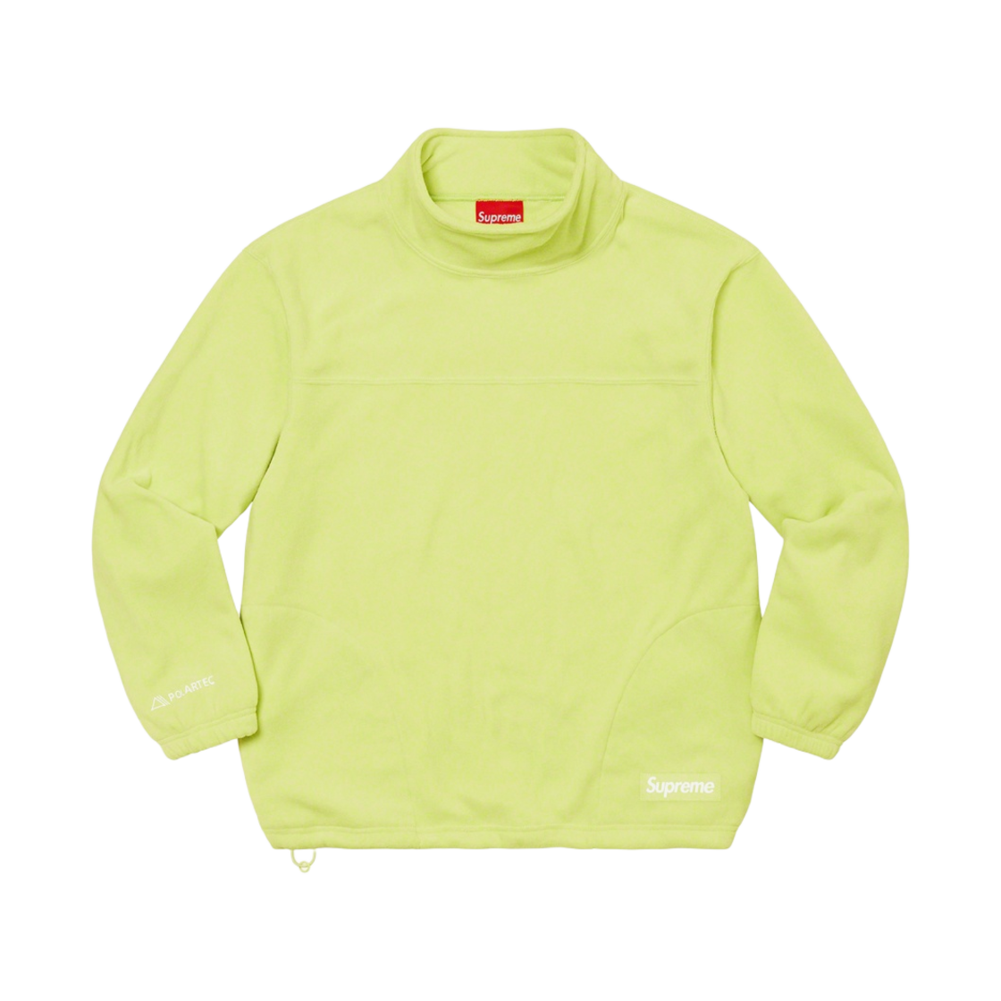 슈프림 폴라텍 모크넥 풀오버 라임 - 22FW