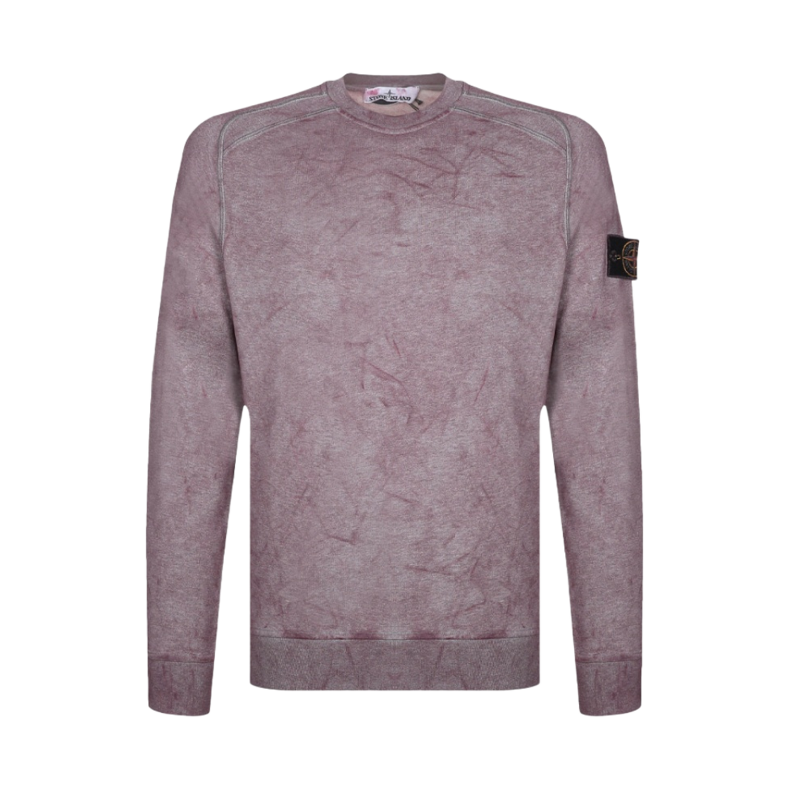 741562290-V1M11 Stone Island 62290 Dust Colour Treatment Crewneck Sweatshirt Pink Melange - 21SS
