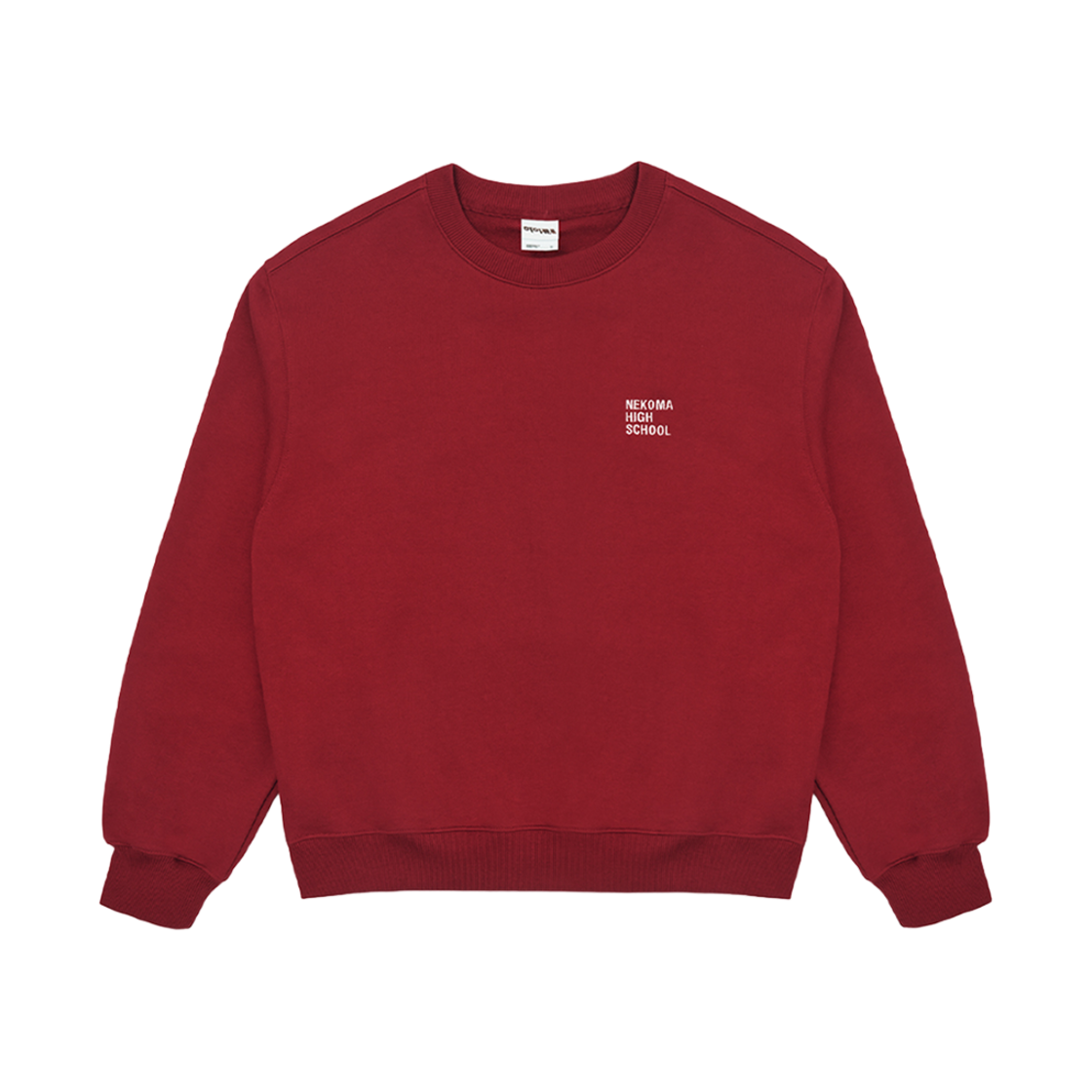 이어스트 x 하이큐!! 스쿨 스웻 셔츠 레드(EERST x HAIKYU!! School Sweat Red)