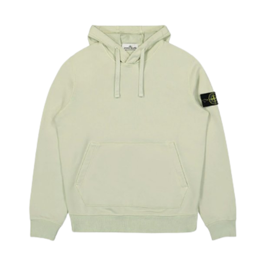 801564151-V0051 Stone Island 64151 Cotton Fleece Hooded Sweatshirt Pistachio Green - 24SS