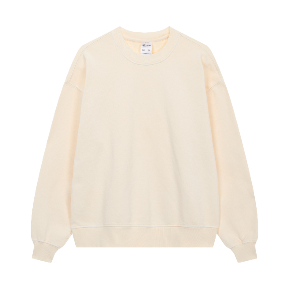 샤카웨어 13.5온스 LA 헤비웨이트 가먼트다이 크루넥 크림(Shaka Wear 13.5oz Los Angeles Heavyweight Garment Dye Crewneck Cream)