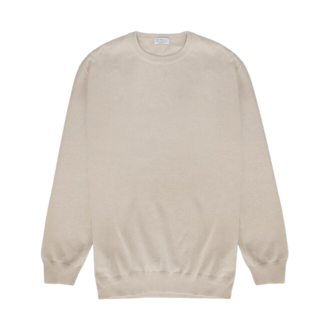 M12150140-CN058 (W) Brunello Cucinelli Cashmere Sweater Beige