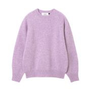 Knitted Shaggy Dog Wool 100% Round Knit Lavender
