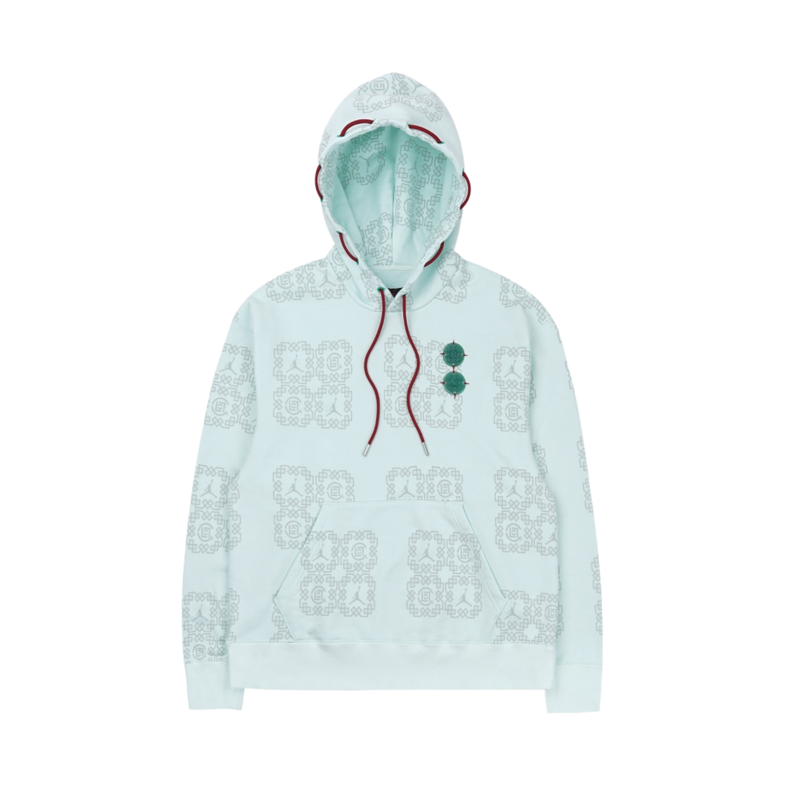 DO0008-394 Jordan x Clot All Over Print Fleece Hoodie Barely Green - Asia - 대표 이미지 #1