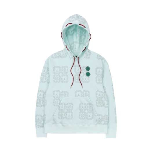 Jordan x Clot All Over Print Fleece Hoodie Barely Green - Asia
