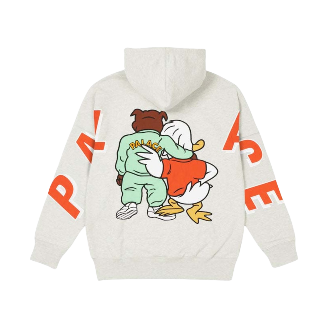팔라스 도그 앤 덕 드롭 숄더 후드 그레이 말 - 22SS(Palace Dog and Duck Drop Shoulder Hood Grey Marl - 22SS) - 2
