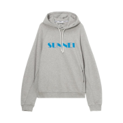 Sunnei Logo Hoodie Grey