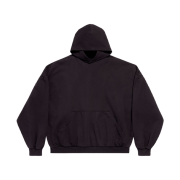 Balenciaga Sample Sticker Round Hoodie Oversized Black