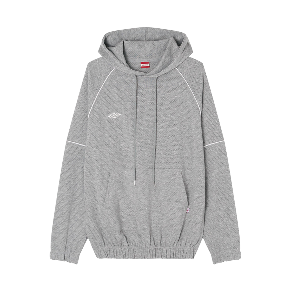 HD-MESH-PCH-MG Menasoo Mesh Punching Hoodie Melange