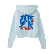 (W) Hysteric Glamour Hysteric Banana Short Hoodie Blue